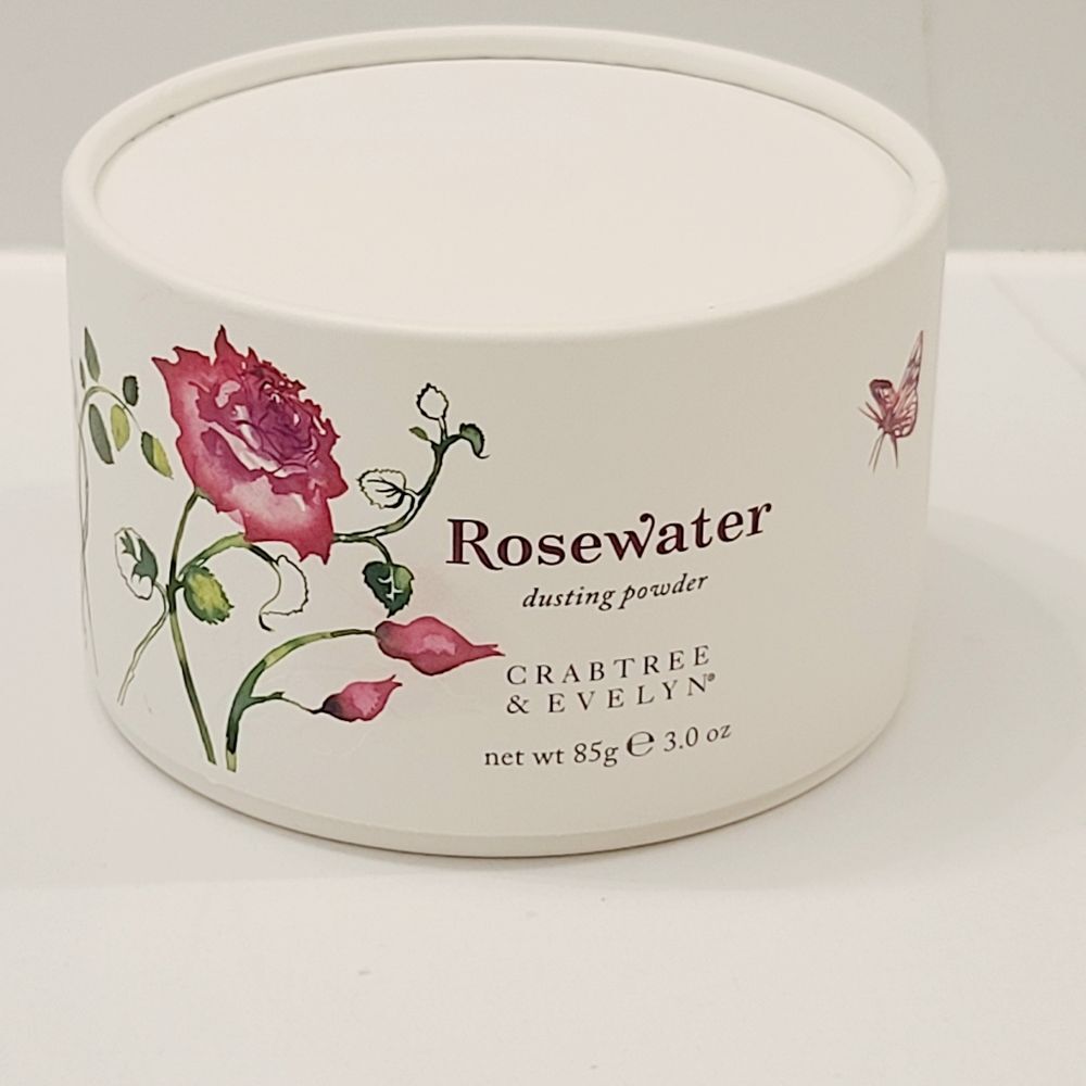 NEW Crabtree & Evelyn Rosewater Eau de Rose Dusting Powder 3oz/85g Sealed